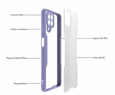 Galaxy M22 Kılıf Patinda Parfe Kapak