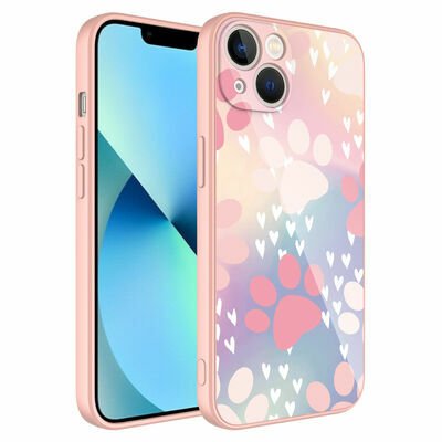 Apple iPhone 13 Kılıf Kamera Korumalı Desenli Sert Silikon Patinda Epoksi Kapak