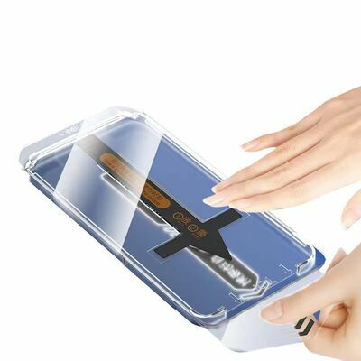 Apple iPhone 16E Patinda Süper Fast Anti-Dust Toz Önleyici Temperli Ekran Koruyucu