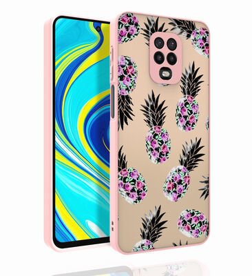 Xiaomi Redmi Note 9S Kılıf Desenli Kamera Korumalı Parlak Patinda Nora Kapak