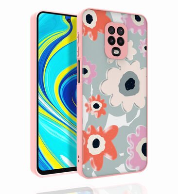 Xiaomi Redmi Note 9S Kılıf Desenli Kamera Korumalı Parlak Patinda Nora Kapak