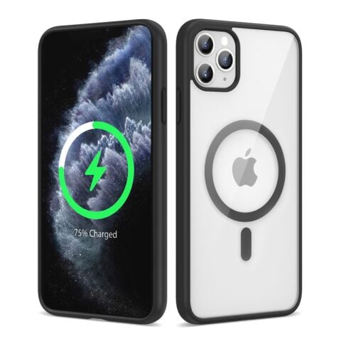 Apple iPhone 11 Pro Max Kılıf Magsafe Wireless Şarj Özellikli Silikon Patinda Ege Kapak