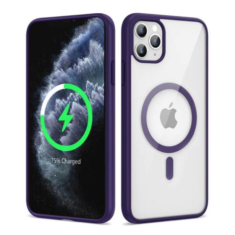 Apple iPhone 11 Pro Max Kılıf Magsafe Wireless Şarj Özellikli Silikon Patinda Ege Kapak