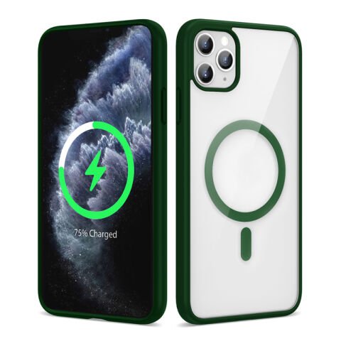 Apple iPhone 11 Pro Max Kılıf Magsafe Wireless Şarj Özellikli Silikon Patinda Ege Kapak