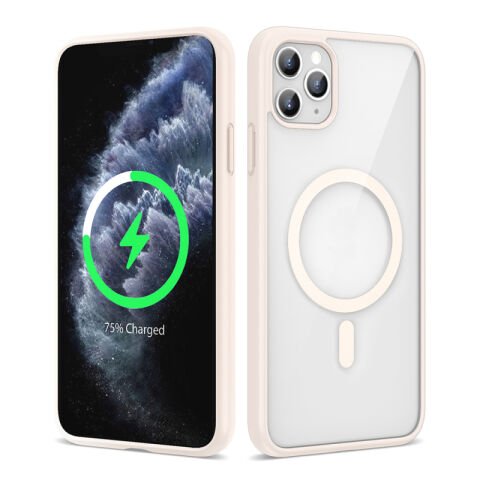 Apple iPhone 11 Pro Max Kılıf Magsafe Wireless Şarj Özellikli Silikon Patinda Ege Kapak