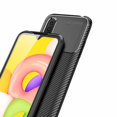 Galaxy A01 Kılıf Patinda Negro Silikon Kapak