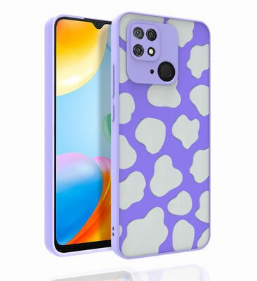 Xiaomi Redmi 10C Kılıf Desenli Kamera Korumalı Parlak Patinda Nora Kapak