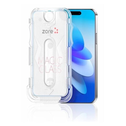 Apple iPhone 13 Patinda Kolay Uygulama Aparatlı 5D Magic Glass Cam Ekran Koruyucu