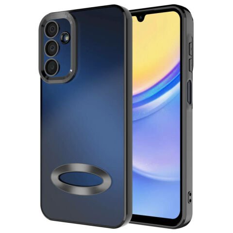 Galaxy A25 Kılıf Kamera Korumalı Logo Gösteren Patinda Omega Kapak