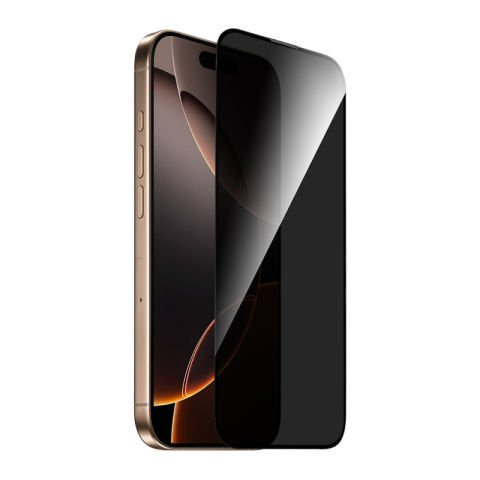 Apple iPhone 15 Wiwu GT-021 Titan Guard Serisi Şok Emici Hibrit Polimer Privacy Ekran Koruyucu Film + Kolay Uygulama Aparatı