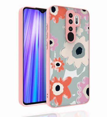 Xiaomi Redmi Note 8 Pro Kılıf Desenli Kamera Korumalı Parlak Patinda Nora Kapak
