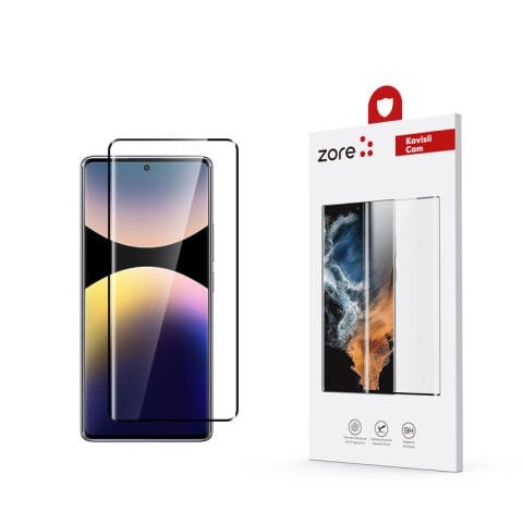 Xiaomi Redmi Note 14 Pro 4G Patinda Full Yapışkanlı Cam Ekran Koruyucu