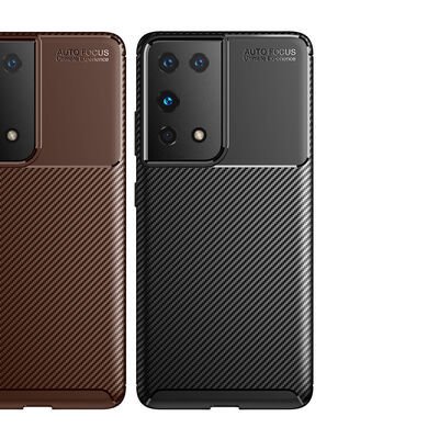 Galaxy S21 Ultra Kılıf Patinda Negro Silikon Kapak