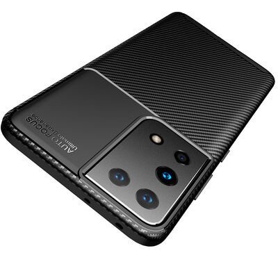 Galaxy S21 Ultra Kılıf Patinda Negro Silikon Kapak
