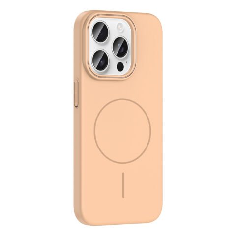 Apple iPhone 15 Pro Max Kılıf Magsafe Şarj Özellikli Patinda Ruby Sert Kapak