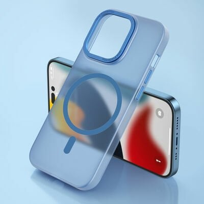Apple iPhone 14 Plus Wiwu Frosted Magnetic Buzlu Sert PC Kapak