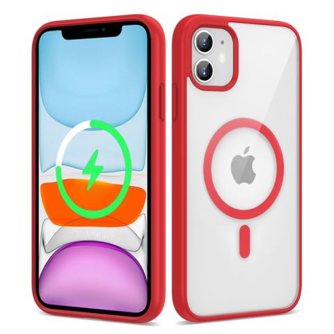 Apple iPhone 11 Kılıf Magsafe Wireless Şarj Özellikli Silikon Patinda Ege Kapak