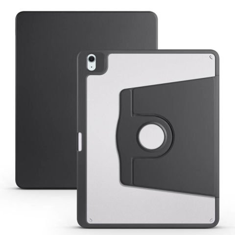 Apple iPad Air 13 2024 Kılıf Patinda Termik Kalem Bölmeli Dönebilen Standlı Kılıf