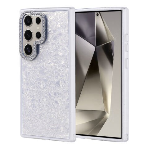 Galaxy S24 Ultra Kılıf Taşlı Tasarımlı Patinda Kapi Kapak