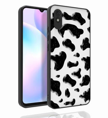 Xiaomi Redmi 9A Kılıf Desenli Kamera Korumalı Parlak Patinda Nora Kapak