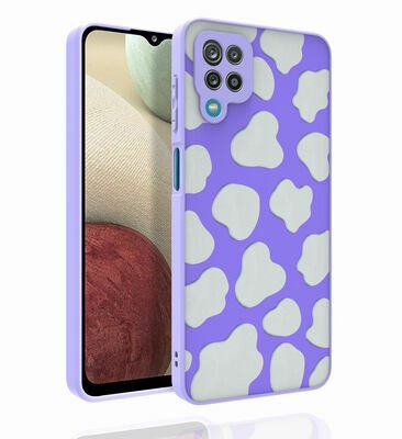 Galaxy M12 Kılıf Desenli Kamera Korumalı Parlak Patinda Nora Kapak