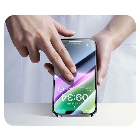 Apple iPhone 14 Wiwu CZ-003 Mavi Işık Teknolojili Hidrofobik ve Oleofobik Parlama Önleyici Cam Ekran Koruyucu