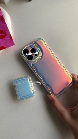 Hologramlı Puffy Telefon Kılıfı