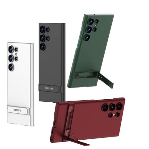 Galaxy S24 Ultra Kılıf Patinda Kamera Korumalı Dikey Standlı Ays Kapak