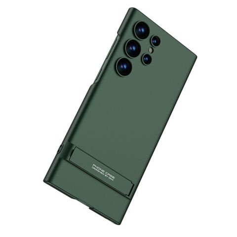 Galaxy S24 Ultra Kılıf Patinda Kamera Korumalı Dikey Standlı Ays Kapak