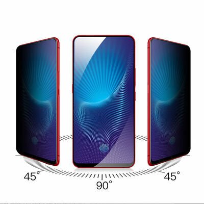 Huawei Y9 Prime 2019 Patinda New 5D Privacy Temperli Ekran Koruyucu