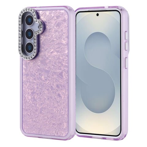 Galaxy S24 Kılıf Taşlı Tasarımlı Patinda Kapi Kapak
