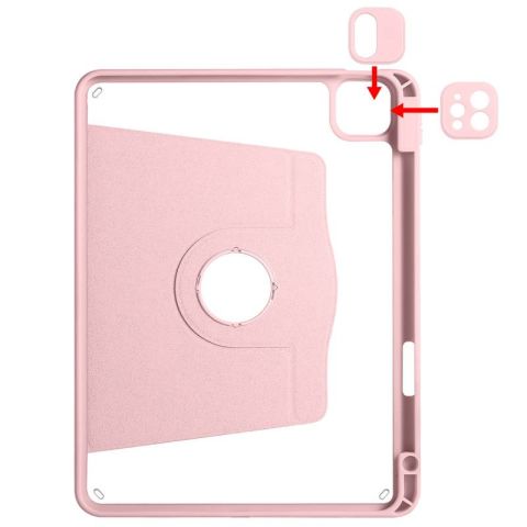 Apple iPad Pro 11 2018 Kılıf Patinda Termik Kalem Bölmeli Dönebilen Standlı Kılıf