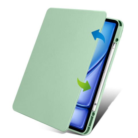 Apple iPad Pro 11 2018 Kılıf Patinda Termik Kalem Bölmeli Dönebilen Standlı Kılıf
