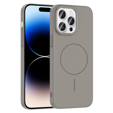 Apple iPhone 14 Pro Max Kılıf Magsafe Şarj Özellikli Patinda Ruby Sert Kapak