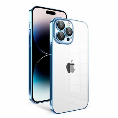 Apple iPhone 14 Pro Kılıf Kamera Korumalı Renkli Çerçeveli Patinda Garaj Kapak