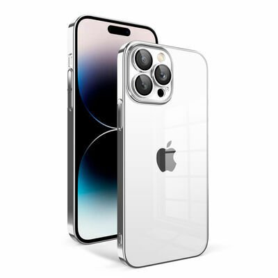 Apple iPhone 14 Pro Kılıf Kamera Korumalı Renkli Çerçeveli Patinda Garaj Kapak