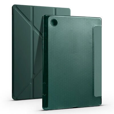 Galaxy Tab A8 10.5 SM-X200 (2021) Kılıf Patinda Tri Folding Kalem Bölmeli Standlı Kılıf