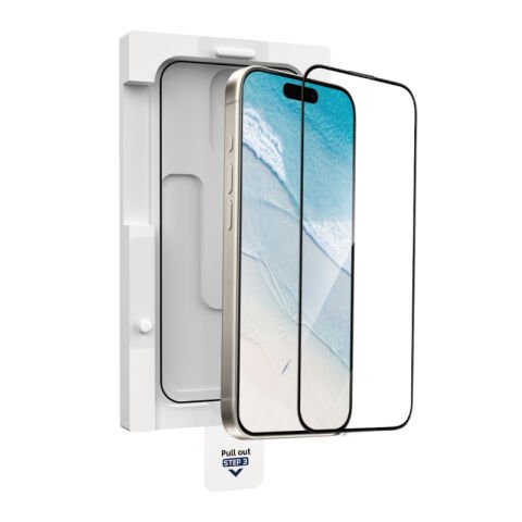 Apple iPhone 15 Wiwu GT-020 Titan Guard Serisi Şok Emici Hibrit Polimer HD Şeffaf Ekran Koruyucu Film + Kolay Uygulama Aparatı