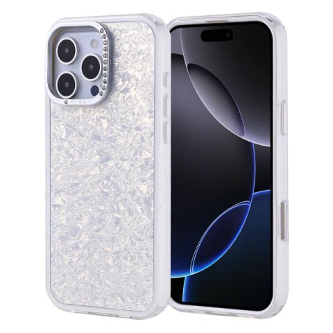 Apple iPhone 16 Pro Max Kılıf Taşlı Tasarımlı Patinda Kapi Kapak