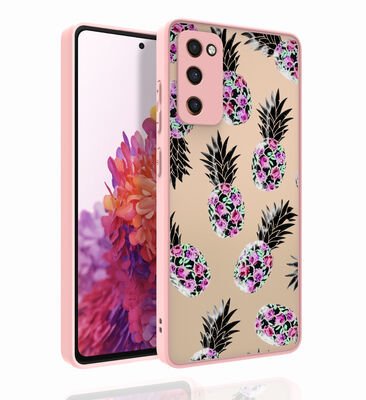 Galaxy S20 FE Kılıf Desenli Kamera Korumalı Parlak Patinda Nora Kapak