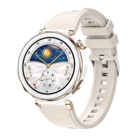 Huawei Watch GT5 Pro 42mm Patinda KRD-129 Silikon Kordon Strap Kayış
