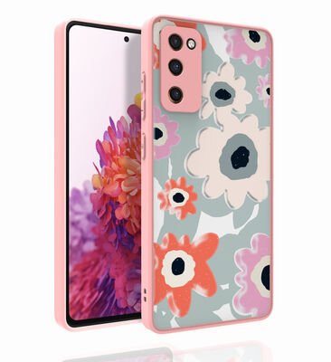 Galaxy S20 FE Kılıf Desenli Kamera Korumalı Parlak Patinda Nora Kapak