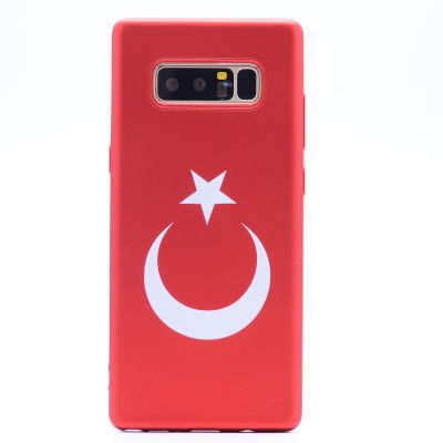 Galaxy Note 8 Kılıf Patinda Bayrak Silikon