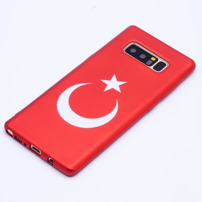 Galaxy Note 8 Kılıf Patinda Bayrak Silikon