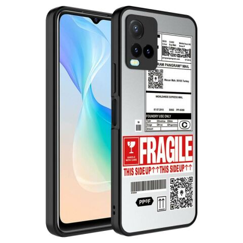 Vivo Y32 Kılıf Aynalı Desenli Kamera Korumalı Parlak Patinda Mirror Kapak