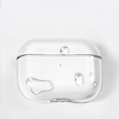 Apple Airpods Pro Kılıf Şeffaf Sert Kristal Patinda Airbag 14 Kılıf
