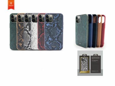 Apple iPhone 12 Pro Max Kılıf Kajsa Glamorous Serisi Snake Pattern Kapak
