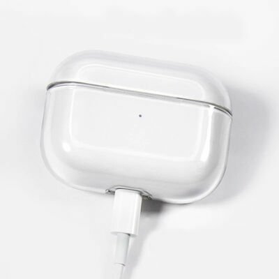 Apple Airpods Pro Kılıf Şeffaf Sert Kristal Patinda Airbag 14 Kılıf
