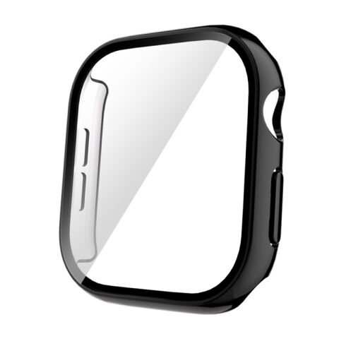 Apple Watch 10 42mm Sert PC Kasa Electroplatink Çerçeveli Ekran Koruyucu Patinda Watch Gard 36