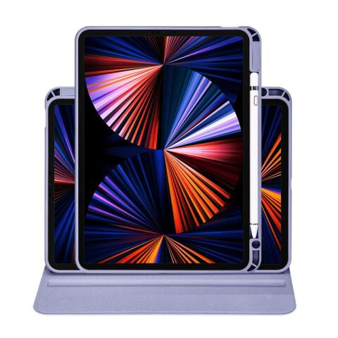 Apple iPad Pro 11 2021 (3.Nesil) Kılıf Patinda Termik Kalem Bölmeli Dönebilen Standlı Kılıf